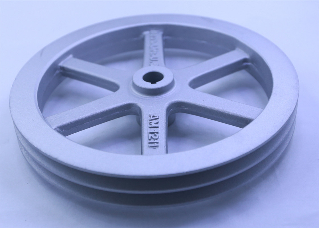 Belt Pulley Flywheel Aluminium Die Casting Parts 350x120 Dimension