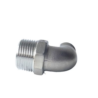 304 Stainless Steel Casting Parts Pagoda Joint Male 90 Elbow For Pipe Fittings