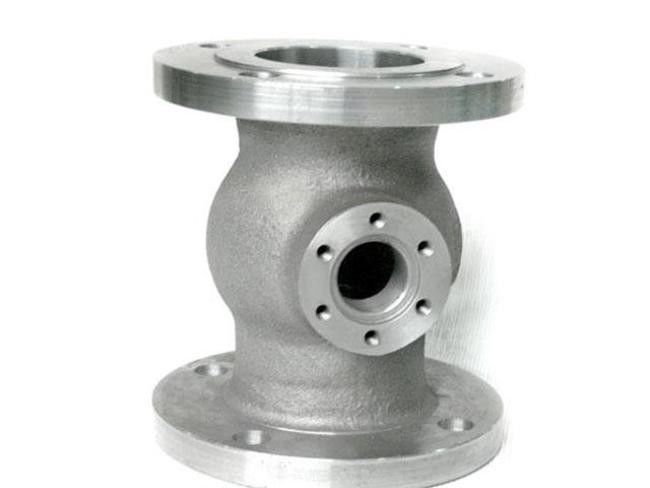 Ductile Iron GGG50 Iron Casting Parts Casting Ball Valve Body For Construction Machinery